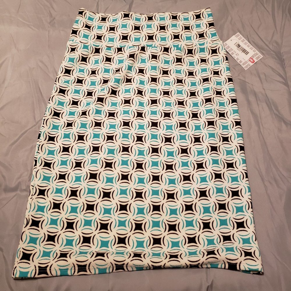 Geometric teal and Black Cassie